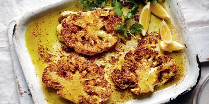 this-whole-roast-cauliflower-with-tahini-is-a-dinner-party-worthy-dish