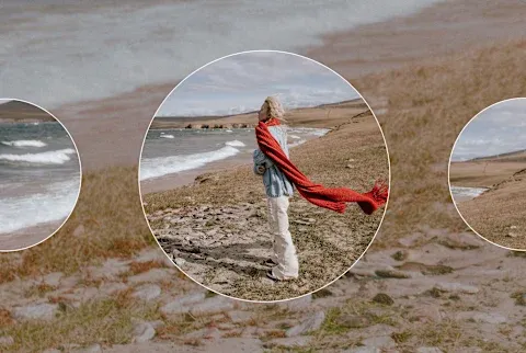 full moon intro woman outdoors