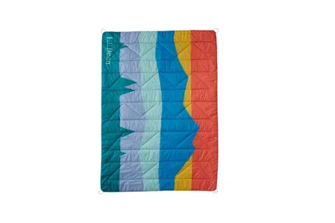 A quilted, rectangular puffer blanket from L.L.Bean