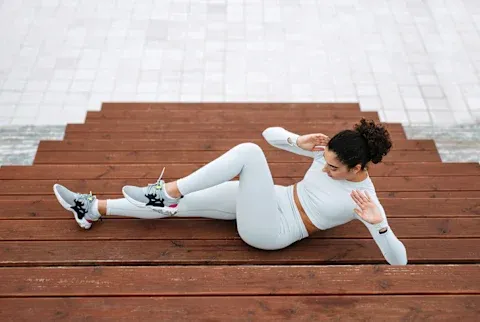 Woman Exercising Outside