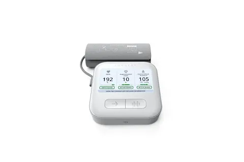 The at-home testing kit components laid out.