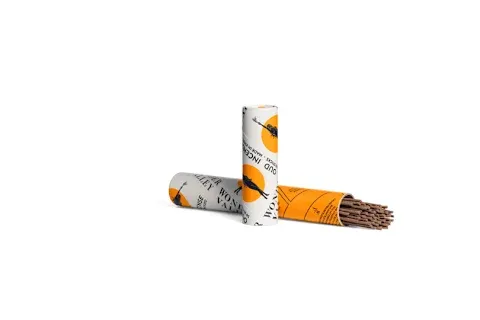 cylindrical paper tubes of Wonder Valley Oud Incense