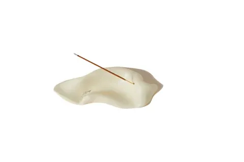 cream-colored ceramic incense holder from Soulscape