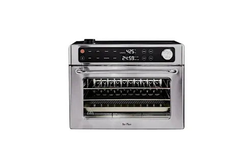 Versatile oven with non-toxic ceramic for elevated, easy meals.