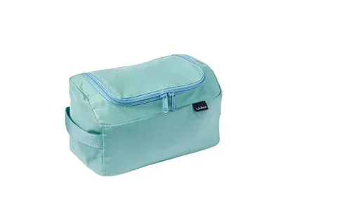 A rectangular zippered toiletry bag or travel kit from L.L.Bean