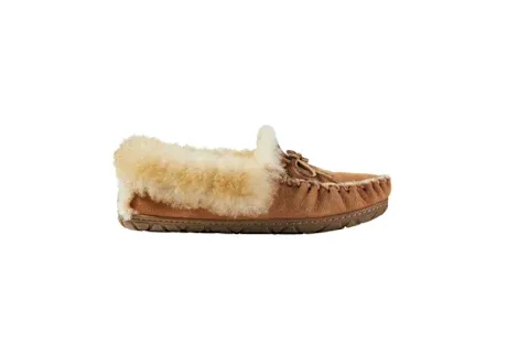 A cozy moccasin slipper, from the L.L.Bean 