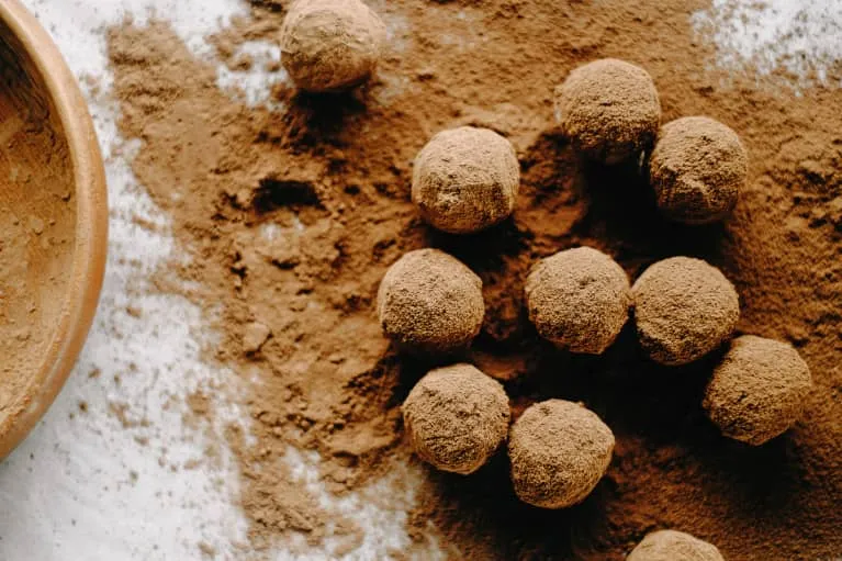 Chocolate Truffels In Cocoa Powder