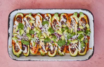 This Fun, Low-Carb Take On Enchiladas Is The Perfect Easy Weeknight Meal