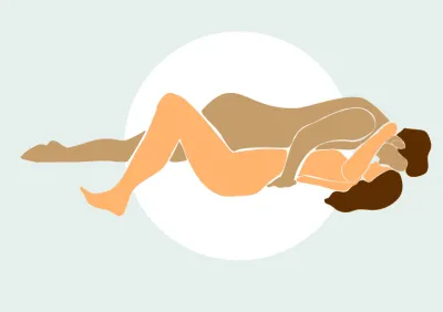 Two people using the coital alignment technique.