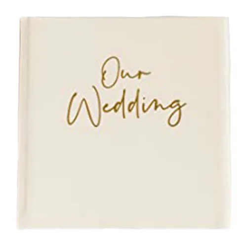 our wedding photo album in cream our wedding photo album in cream