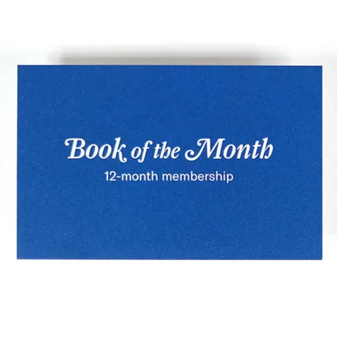 book of the month blue box book of the month blue box